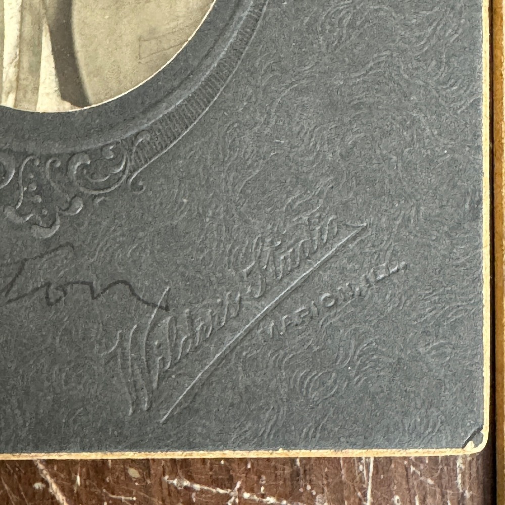 (2) Antique cabinet card Studio Photographs Wilder Studio Marion IL‎ Sherertz - Picture 7 of 9